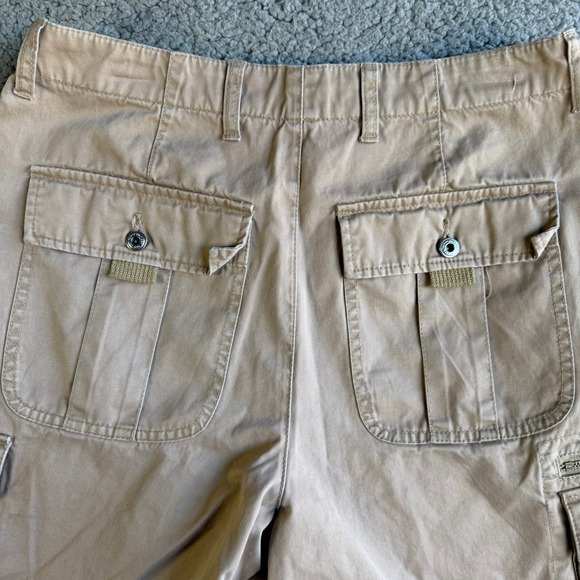 Tommy Hilfiger Mens Cargo Shorts Tan Khaki Multi Pocket Cotton Size 30 - Picture 14 of 15